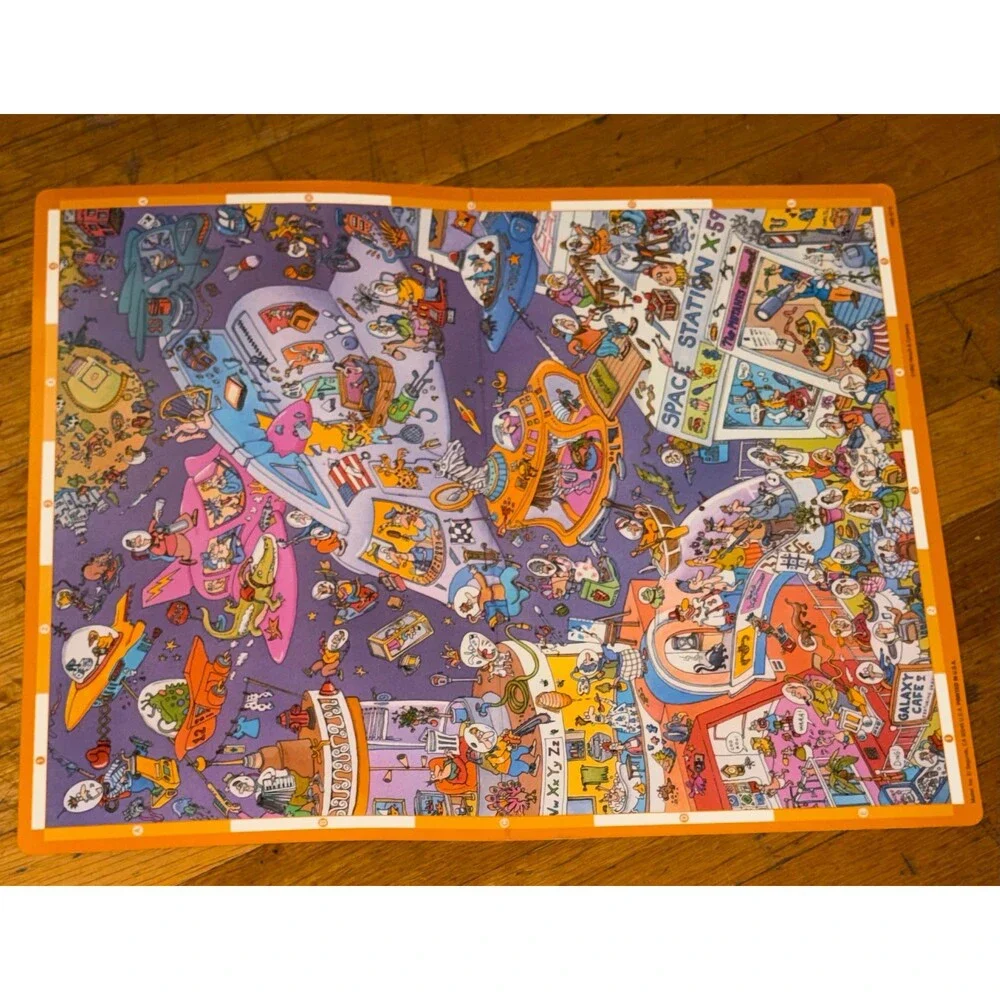 Vintage ScrutinEyes Junior Board Game Mattel Hersch 1990s Search and Find Kids G